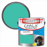 Denny's Chalk Paint For Walls Colour- Serenity Soft Blue - Matte Wipe-Clean Coverage