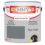 Denny's Floor Paint For Commercial Areas Colour- Shadow Concrete Grey - High-Traffic Anti-Slip Hardwearing