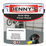 Denny's Floor Paint For Grip Coating Colour- Shadow Concrete Grey - Anti-Slip Hardwearing Safe