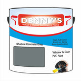 Denny's Plastic Paint For Pvc Colour- Shadow Concrete Grey - Adhesion Tough Colour-Hold