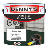 Denny's Floor Paint For Grip Coating Colour- Shadow Grey - Anti-Slip Hardwearing Safe
