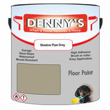 Denny's Floor Paint For Sheds Colour- Shadow Pipe Grey - Durable Anti-Slip Weatherproof