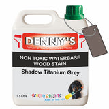 Denny's Stain Paint For Decking Colour- Shadow Titanium Grey - Anti-Slip Weatherproof Nourish