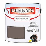 Denny's Wood Paint For Decking Colour- Shadow Titanium Grey - Anti-Slip Weatherproof Durable