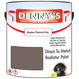 Denny's High Temp Paint For Grilles Colour- Shadow Titanium Grey - Heatproof Rustguard Durable