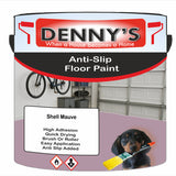 Denny's Floor Paint For Grip Coating Colour- Shell Mauve - Anti-Slip Hardwearing Safe
