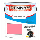 Denny's Emulsion Paint For Walls Colour- Cameo Rosewater Pink - Matte Wipe-Clean Durable Coverage