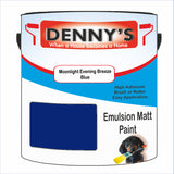 Denny's Emulsion Paint For Walls Colour- Moonlight Evening Breeze Blue - Matte Wipe-Clean Durable Coverage