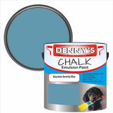 Denny's Chalk Paint For Walls Colour- Shoreline Serenity Blue - Matte Wipe-Clean Coverage