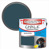 Denny's Chalk Paint For Walls Colour- Shoreline Soft Blue - Matte Wipe-Clean Coverage