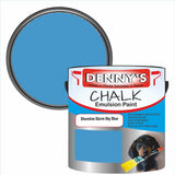 Denny's Chalk Paint For Furniture Colour- Shoreline Storm Sky Blue - Matte Scuffproof Refresh