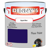 Denny's Floor Paint For Sheds Colour- Signal Blue - Durable Anti-Slip Weatherproof