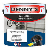 Denny's Floor Paint For Grip Coating Colour- Signal Blueprint Blue - Anti-Slip Hardwearing Safe