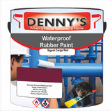 Denny's Waterpoof Paint For Ponds Colour- Signal Cargo Red - Waterproof Fish-Safe Leakstop