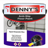 Denny's Floor Paint For Grip Coating Colour- Signal Deepwater Blue - Anti-Slip Hardwearing Safe