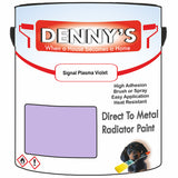 Denny's High Temp Paint For Stoves Colour- Signal Plasma Violet - Heatproof Soot-Resistant Durable