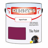 Denny's Tile Paint For Bathroom Tile Colour- Signal Purple - Moistureproof Easy-Clean Makeover