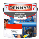 Denny's Waterpoof Paint For Ponds Colour- Signal Red - Waterproof Fish-Safe Leakstop