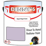 Denny's High Temp Paint For Stoves Colour- Signal Regal Violet - Heatproof Soot-Resistant Durable