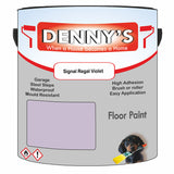 Denny's Floor Paint For Sheds Colour- Signal Regal Violet - Durable Anti-Slip Weatherproof