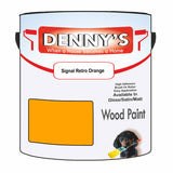 Denny's Wood Paint For Decking Colour- Signal Retro Orange - Anti-Slip Weatherproof Durable