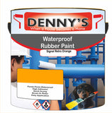 Denny's Waterpoof Paint For Ponds Colour- Signal Retro Orange - Waterproof Fish-Safe Leakstop