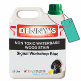 Denny's Stain Paint For Decking Colour- Signal Workshop Blue - Anti-Slip Weatherproof Nourish
