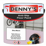 Denny's Floor Paint For Grip Coating Colour- Silica Mauve - Anti-Slip Hardwearing Safe