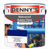 Denny's Waterpoof Paint For Ponds Colour- Skyline Deepwater Blue - Waterproof Fish-Safe Leakstop