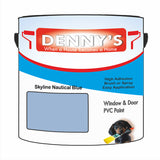 Denny's Plastic Paint For Windows Colour- Skyline Nautical Blue - Weatherproof Fade-Safe Upvc