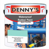 Denny's Waterpoof Paint For Ponds Colour- Skyline Turbo Blue - Waterproof Fish-Safe Leakstop