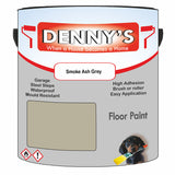 Denny's Floor Paint For Garages Colour- Smoke Ash Grey - Oilproof Tyre-Tough Hardwearing