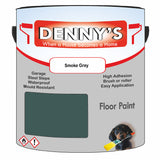 Denny's Floor Paint For Garages Colour- Smoke Grey - Oilproof Tyre-Tough Hardwearing