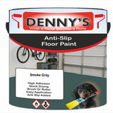Denny's Floor Paint For Grip Coating Colour- Smoke Grey - Anti-Slip Hardwearing Safe