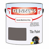 Denny's Tile Paint For Bathroom Tile Colour- Smoke Machinery Grey - Moistureproof Easy-Clean Makeover