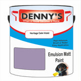 Denny's Emulsion Paint For Walls Colour- Heritage Calm Violet - Matte Wipe-Clean Durable Coverage