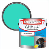 Denny's Chalk Paint For Walls Colour- Soft Calm Turquoise - Matte Wipe-Clean Coverage