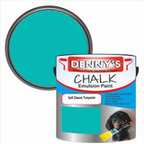 Denny's Chalk Paint For Walls Colour- Soft Classic Turquoise - Matte Wipe-Clean Coverage