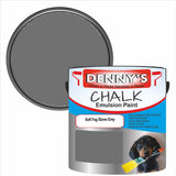Denny's Chalk Paint For Walls Colour- Soft Fog Stone Grey - Matte Wipe-Clean Coverage