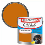 Denny's Chalk Paint For Walls Colour- Soft Glow Apricot Orange - Matte Wipe-Clean Coverage