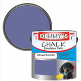 Denny's Chalk Paint For Walls Colour- Soft Lagoon Evening Blue - Matte Wipe-Clean Coverage