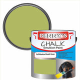 Denny's Chalk Paint For Furniture Colour- Soft Meadow Wreath Green - Matte Scuffproof Refresh