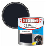 Denny's Chalk Paint For Walls Colour- Soft Moonlight Blue - Matte Wipe-Clean Coverage