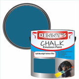Denny's Chalk Paint For Walls Colour- Soft Moonlight Harbour Blue - Matte Wipe-Clean Coverage