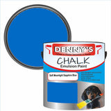 Denny's Chalk Paint For Furniture Colour- Soft Moonlight Sapphire Blue - Matte Scuffproof Refresh