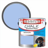 Denny's Chalk Paint For Walls Colour- Soft Serenity Blue - Matte Wipe-Clean Coverage