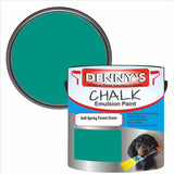 Denny's Chalk Paint For Furniture Colour- Soft Spring Forest Green - Matte Scuffproof Refresh