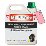 Denny's Stain Paint For Decking Colour- Softline Cherry Pink - Anti-Slip Weatherproof Nourish