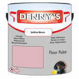 Denny's Floor Paint For Garages Colour- Softline Mauve - Oilproof Tyre-Tough Hardwearing
