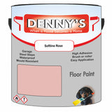 Denny's Floor Paint For Garages Colour- Softline Rose - Oilproof Tyre-Tough Hardwearing